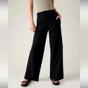 Athleta Black Wide-Leg Pants